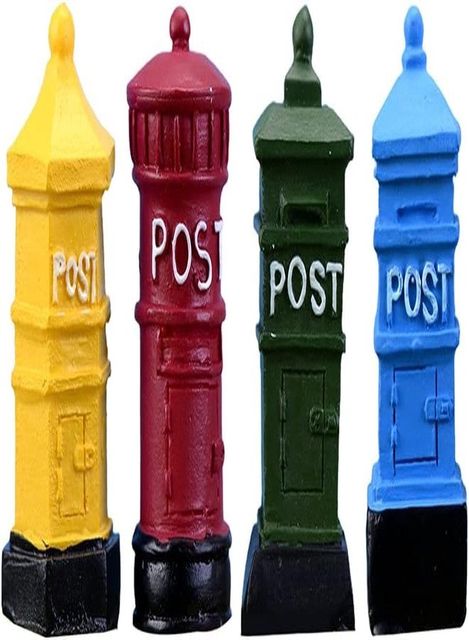 The Pot Dealer Miniature Mailbox Telephone Booth Fairy Home Garden Ornament Figurines Flower Pot Succulents Plant House Decor Bonsai Resin Craft Dollhouse Micro Landscape Decor - Image 1